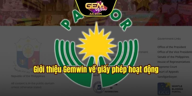 Giới thiệu Gemwin về giấy phép hoạt động