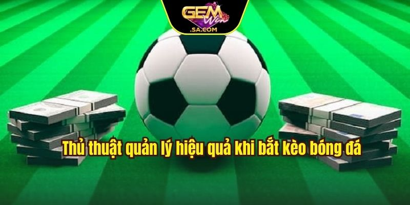 Thủ thuật quản lý hiệu quả khi bắt kèo bóng đá